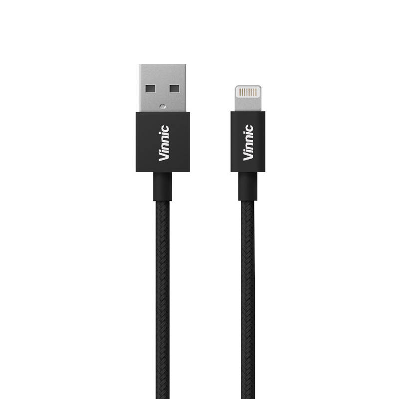 Vinnic USB-A to Lightning , Charge and sync Braided Cable 120cm