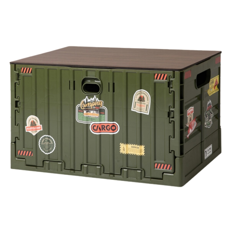 CARGO Container Signature Folding Box with Top Wooden Board