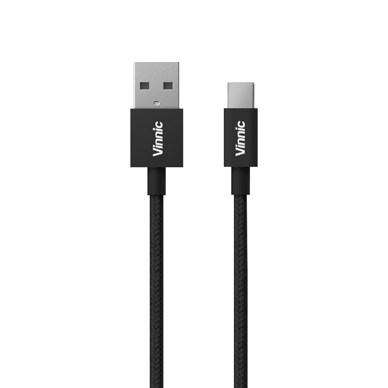 Vinnic USB-A to Type-C, Charge and sync Braided Cable 120cm