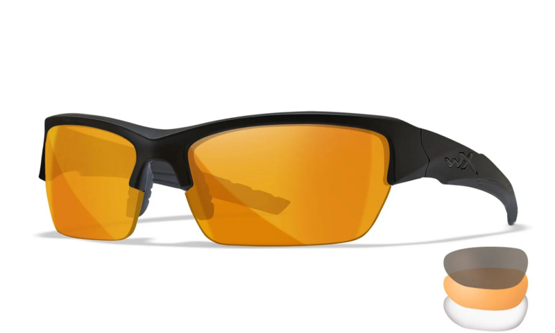 Wiley-X Valor Lenses: Grey/Clear/Light Rust Frame: Matte Black