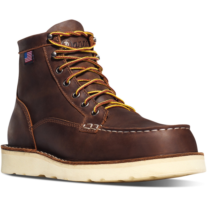 Danner  BULL RUN MOC TOE  6  ' BROWN  D15563