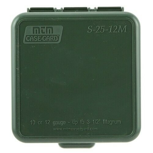 MTM Case-Gard Shotgun Shell Box, 25 Round, 12/16/20 Gauge Up to 3"