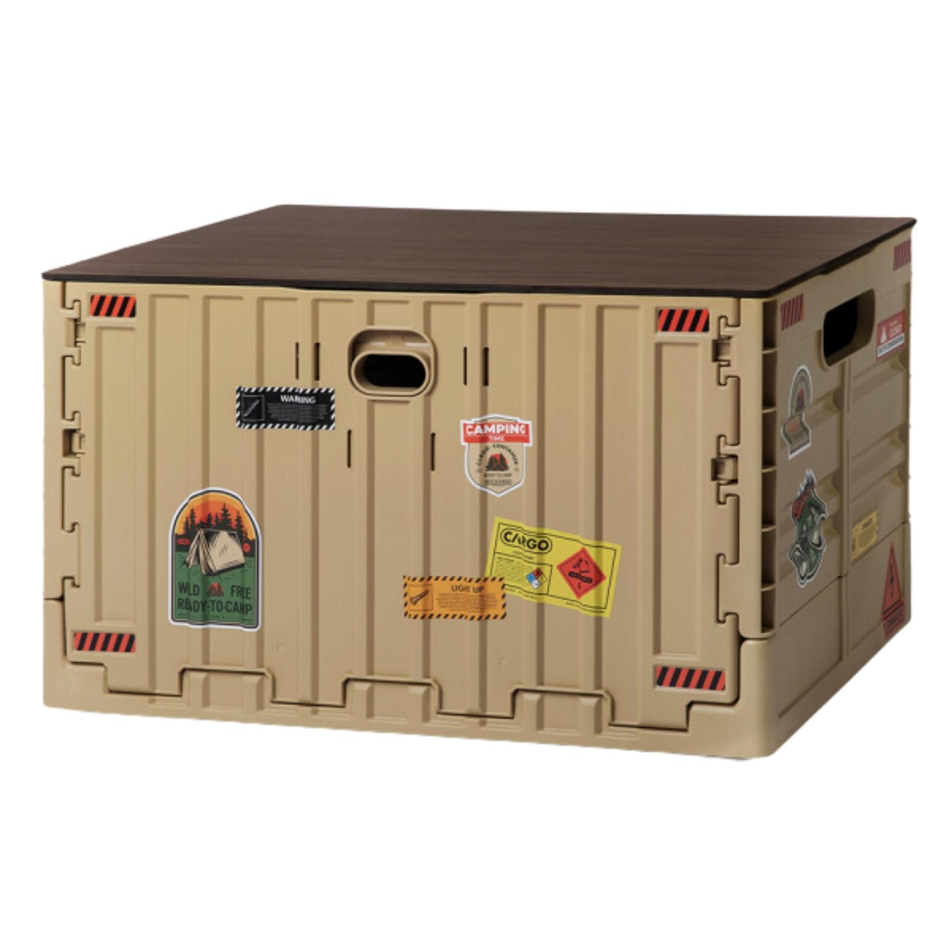 CARGO Container Signature Folding Box with Top Wooden Board