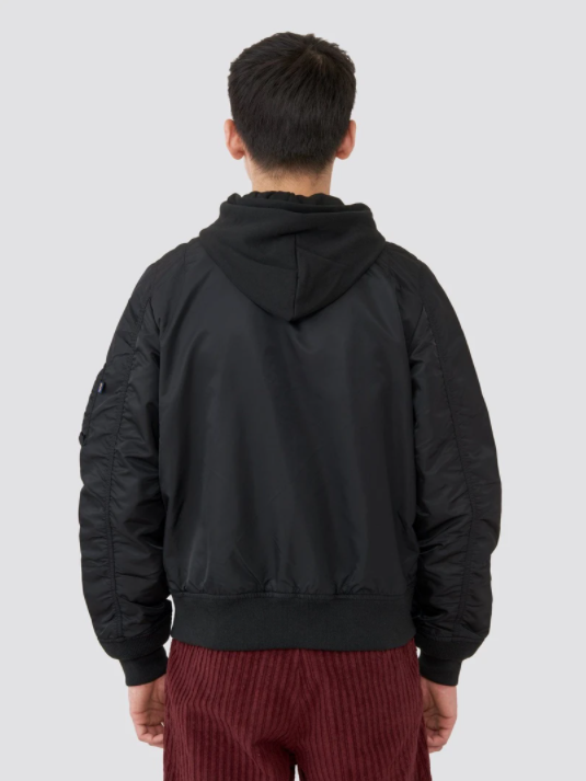 Alpha Industries L-2B NATUS MEN'S BOMBER JACKET, BLACK