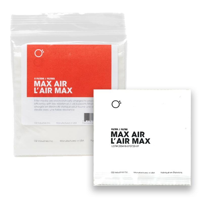 O2 Canada Max Air 改良補充裝過濾芯 (5片裝) - 呼吸暢順版
