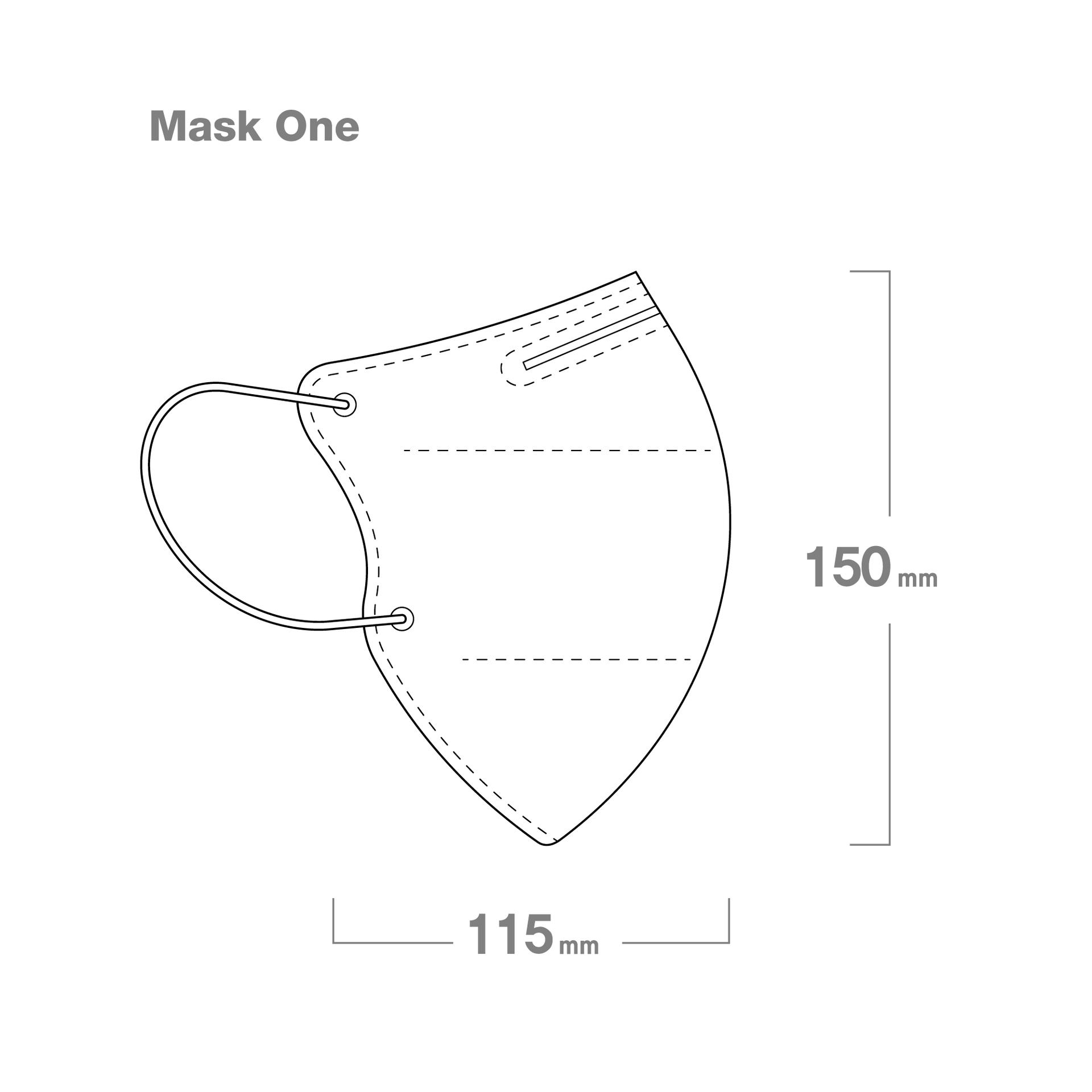 Helinox Mask One  KF94 (黑色)