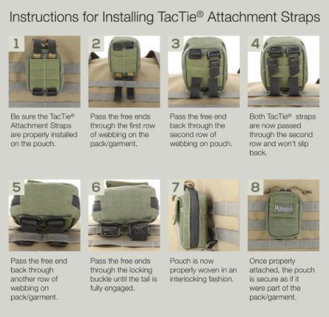 Maxpedition 3  ' TacTie Attachment Strap (Pack Of 4)